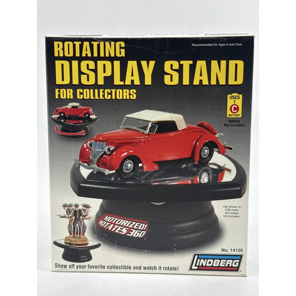 Lindberg Rotating Display Stand Motorized 360° 1/32 Model Cars Apparel